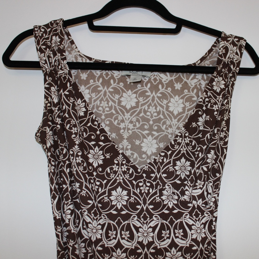 Loft Faux-wrap dress. Nice Fit. 4P